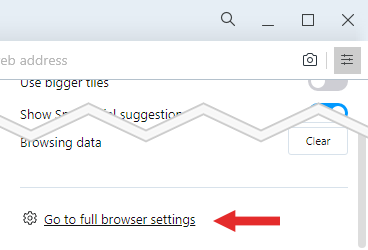 Screenshot showing how to get to Opera Settings Screenshot showing how to get to Opera Settings