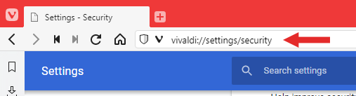 Screenshot showing how to get to Vivaldi Settings Screenshot showing how to get to Vivaldi Settings